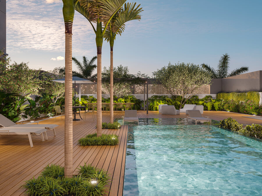 Piscina do rooftop